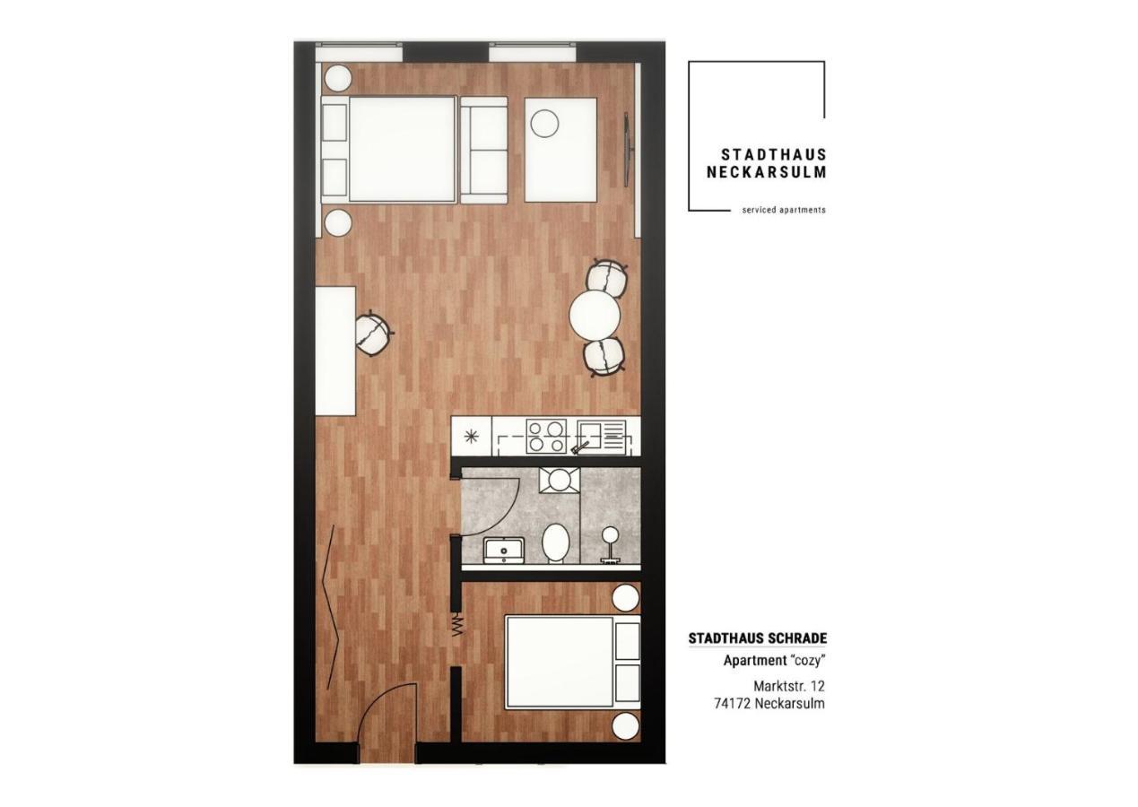 Stadthaus Neckarsulm Serviced Apartments - Stadthaus Schrade Zewnętrze zdjęcie